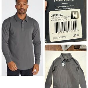 BYLT Men's Charcoal Long Sleeve shirt